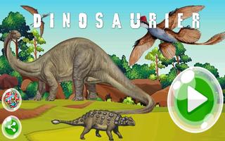 Verbinde Punkte - Dinosaurier Plakat