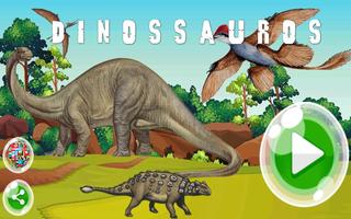 Ligue os pontos - Dinossauros Cartaz