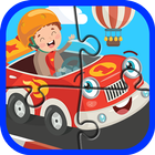 Trò chơi trẻ em: ô tô, máy bay và xe lửa biểu tượng