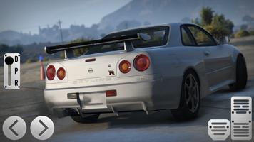 Skyline R34 GTR City Racetrack اسکرین شاٹ 2