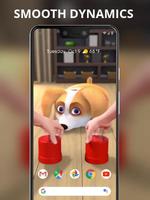 Cartoon yellow cute puppy live wallpaper اسکرین شاٹ 1