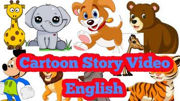 Cartoon story video english poster