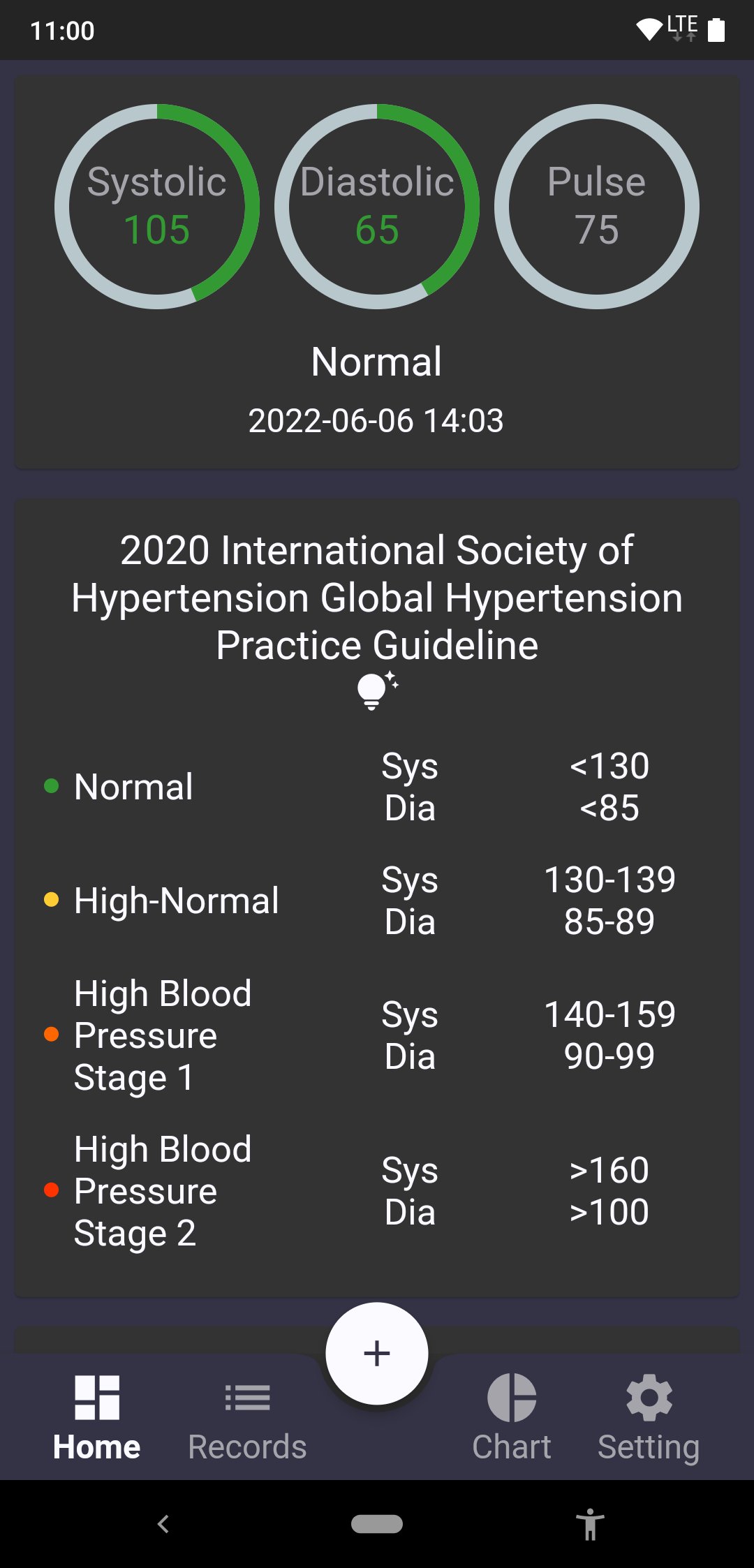 Blood Pressure Record APK للاندرويد تنزيل