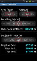 Vink DOF Calculator Lite تصوير الشاشة 3