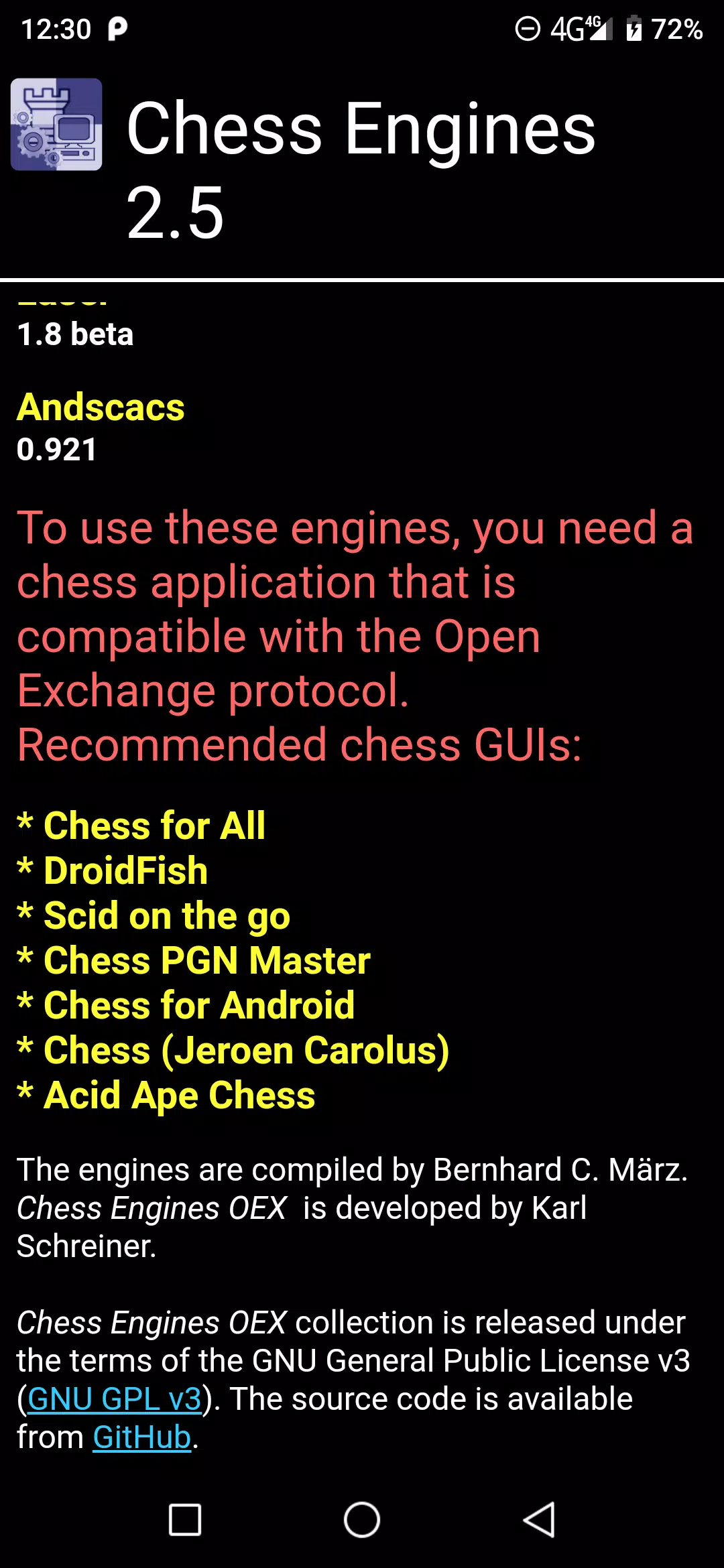 Chess Engines OEX APK for Android Download