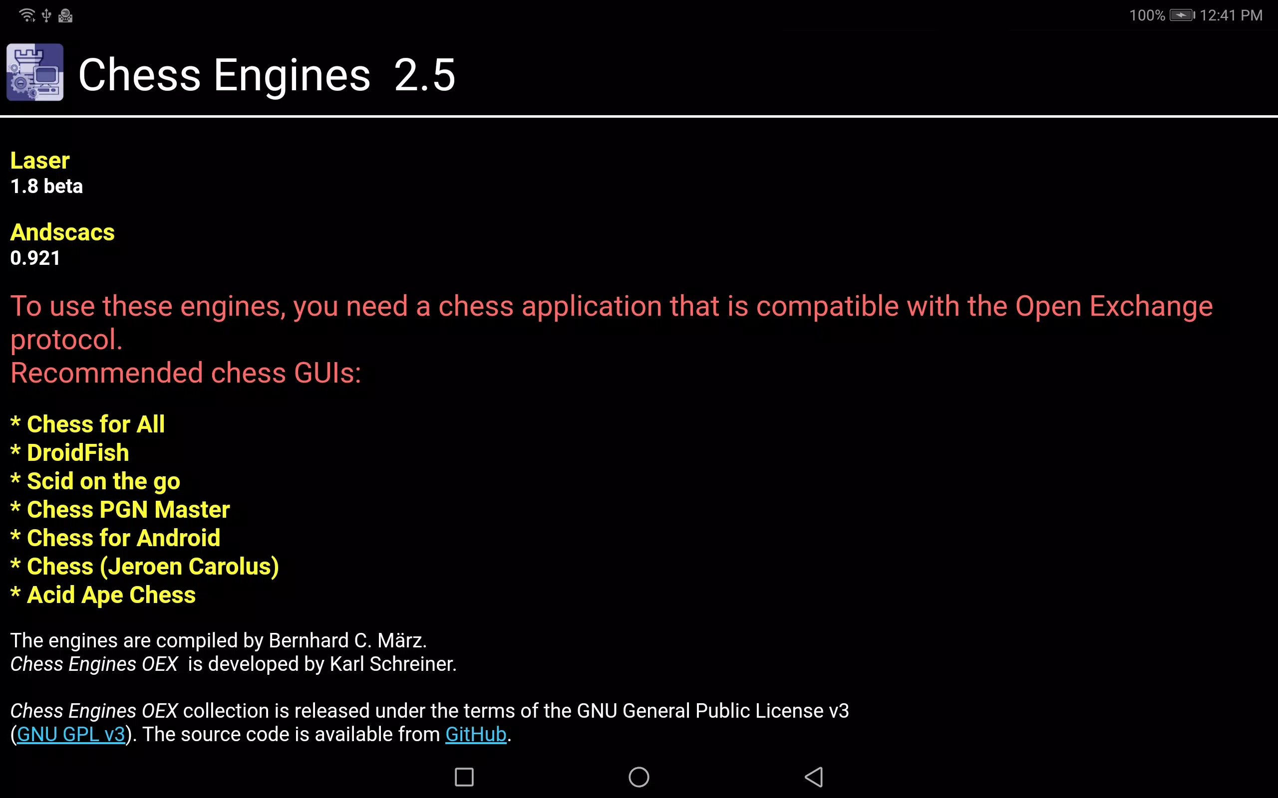 Chess Engines OEX APK for Android Download