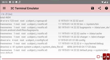 3C Terminal Emulator captura de pantalla 1