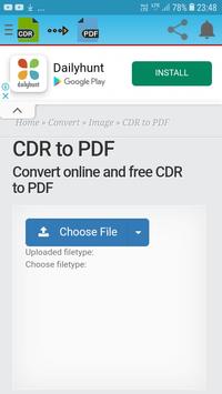 Cdr to Pdf converter screenshot 2