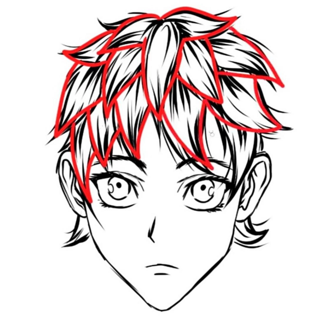 DESENHE qualquer CABELO de ANIME em 3 passo(FÁCIL) 