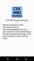 Cek IMEI Ponsel Indonesia capture d'écran 3