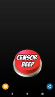 Censor Beep Sound Button Plakat