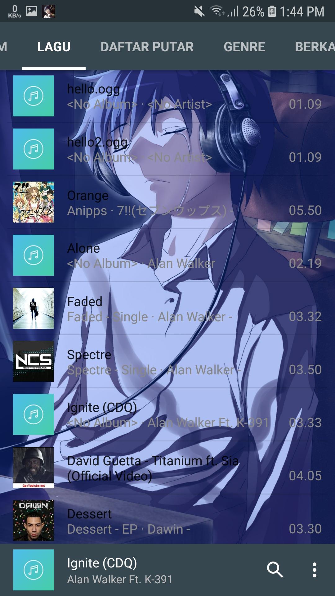 Music Player Anime Theme For Android Apk Download