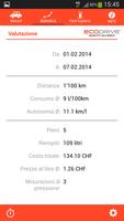 1 Schermata Consumo di carburante