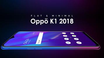 Theme Oppo K1 Launcher + Icon Pack تصوير الشاشة 1