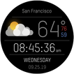Weather Black Watch Face