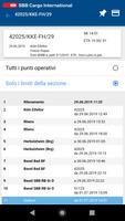 2 Schermata SBB Cargo International App