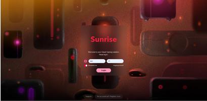 Sunrise Game Cloud Affiche