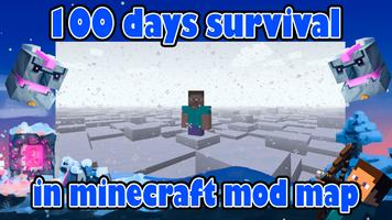 Minecraft 100 Days Survival PE capture d'écran 1