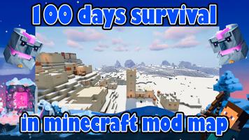 Minecraft 100 Days Survival PE imagem de tela 2
