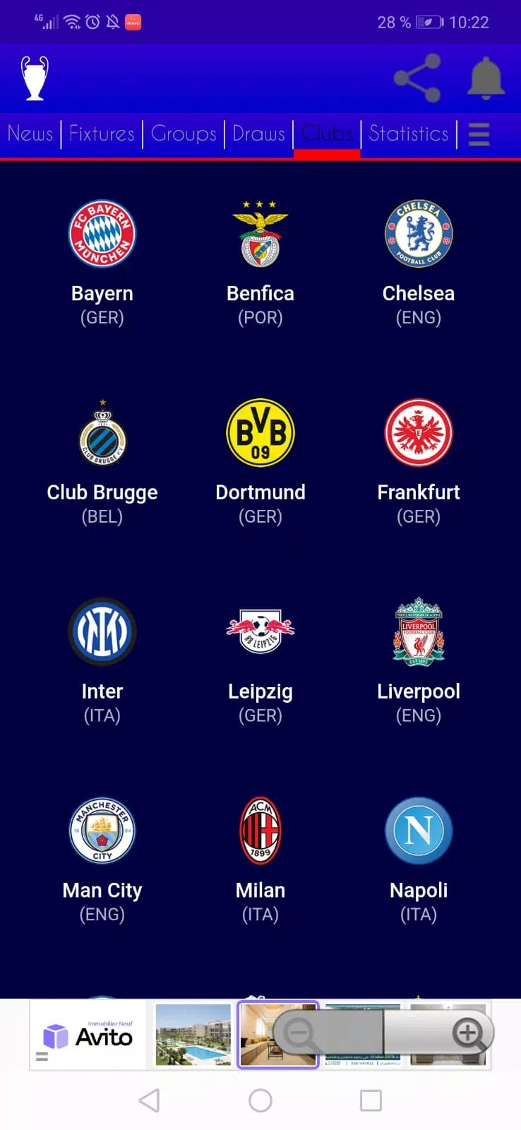 Scores for UEFA - Champions League APK + Mod for Android.