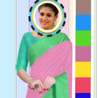 Saree Colour Changer - Blouse,Border and Nails آئیکن