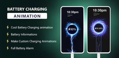 Battery Charging Animation Affiche