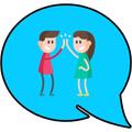 Kids messages- discover friendship, Girls chatting