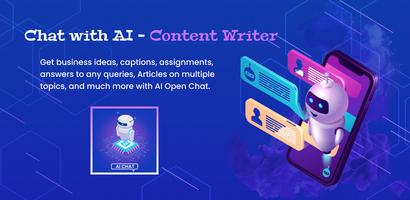 Chat with AI - Content Writer Affiche