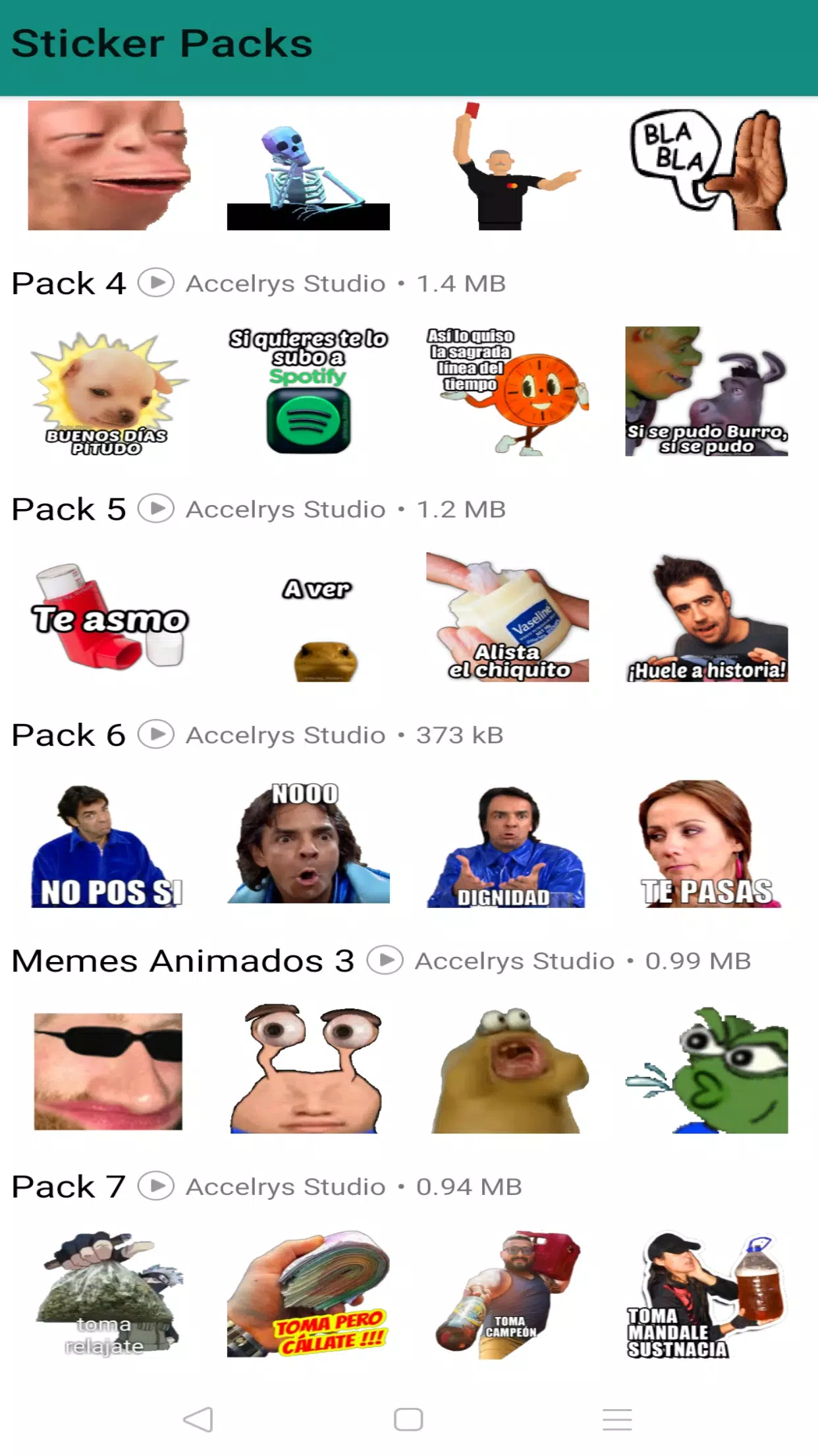 Descarga de APK de WASticker memes stickers para Android