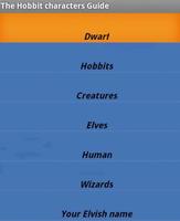 Guia de personajes del Hobbit Affiche