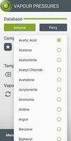 Vapour Pressures ภาพหน้าจอ 1