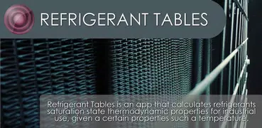 Refrigerant Tables