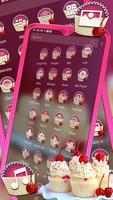 Cherry Cupcakes Theme capture d'écran 3