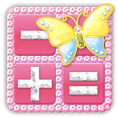 Pink Icon Kawaii Calculator