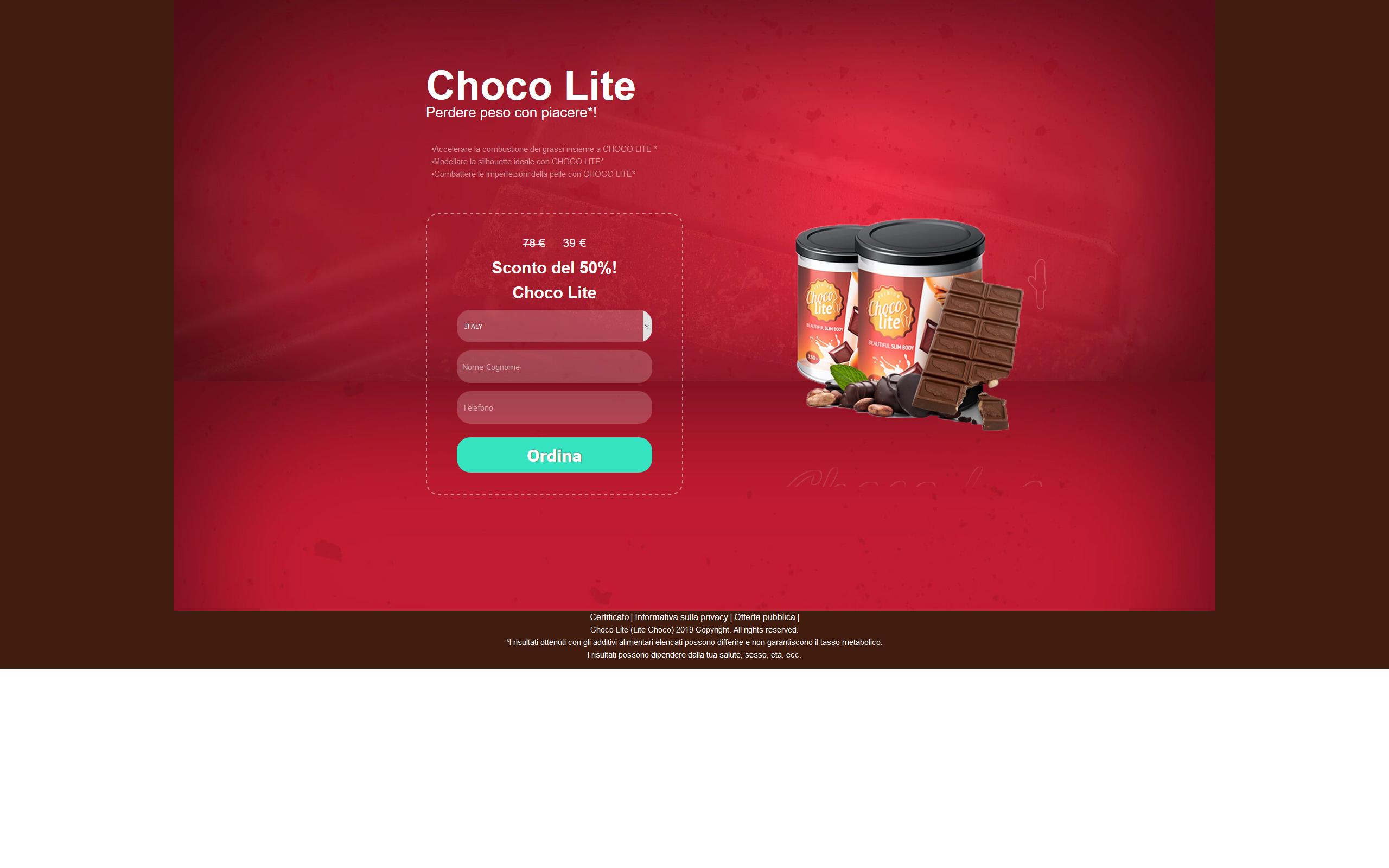 Choco Lite Rendelés Lemondása - CHOCO LITE