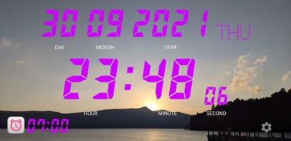 Elegant Digital Clock 포스터