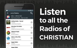 راديو الموسيقى المسيحية الملصق