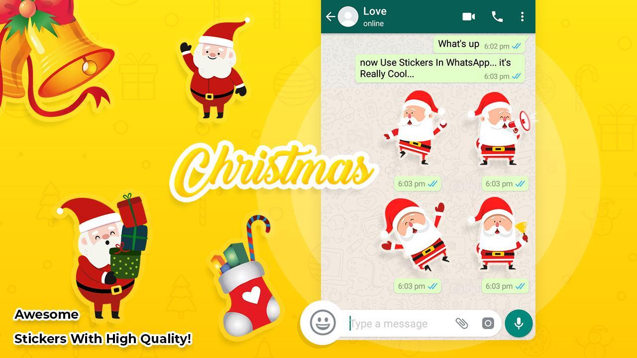 Merry Christmas Photo Stickers For Whatsapp For Android Apk Download - mery critmas beta roblox