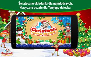 Świąteczne Puzzle dla dzieci. plakat