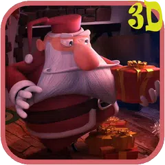 Christmas Santa 3D. Wallpaper Icon