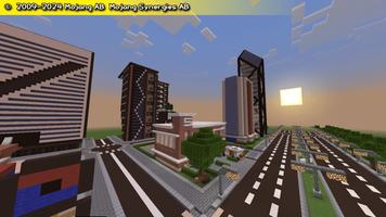 city maps for minecraft poster