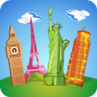 Geography Quiz - City Puzzle آئیکن