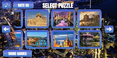 City jigsaw puzzles poster