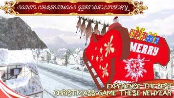सांता क्रिसमस उपहार वितरण खेल स्क्रीनशॉट 1