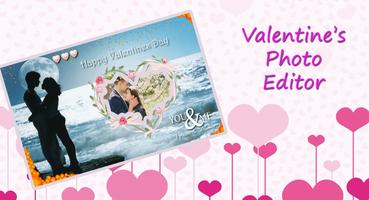 Valentine Photo Frame: Valentine Photo Editor Affiche