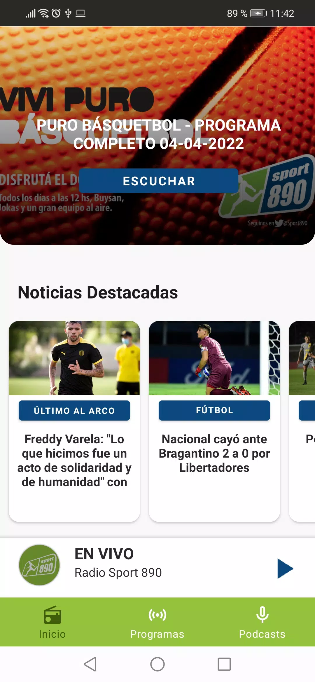 Descarga de APK de Radio Sport 890 para Android