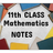 APK 11th class math notes