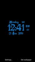 Classic Digital Clock الملصق