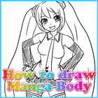 How to draw Manga Body أيقونة