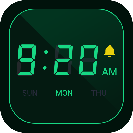 Digital Alarm Clock - Bedside Clock, Stopwatch